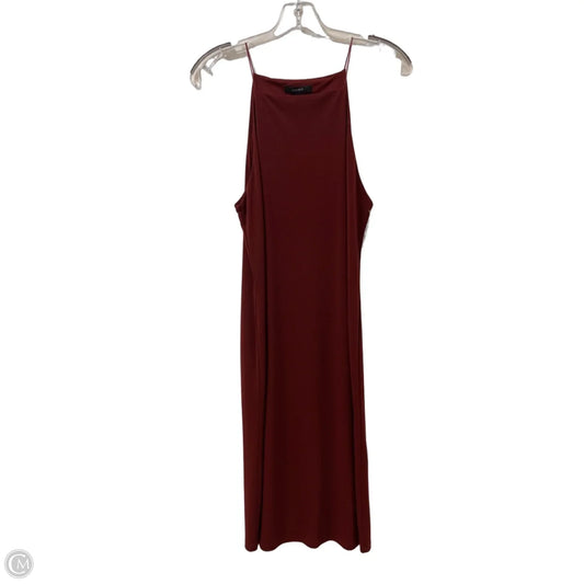 Dress Casual Midi By Forever 21 In Red, Size: L