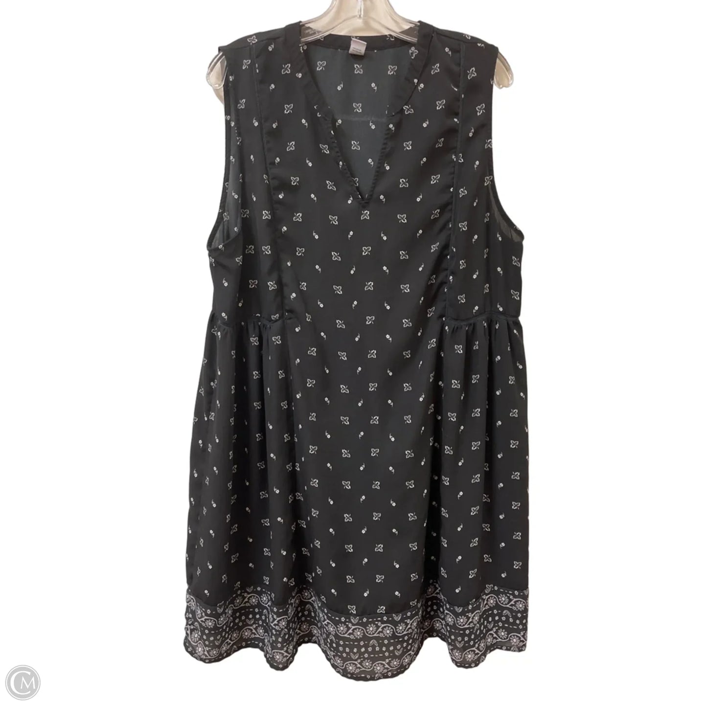 Dress Casual Midi By Old Navy In Black, Size: Xl