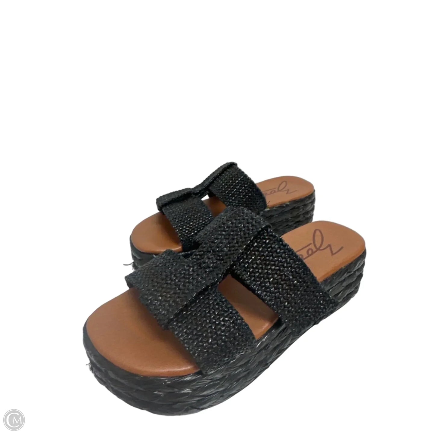 Sandals Heels Platform By Zodiac In Black, Size: 8.5