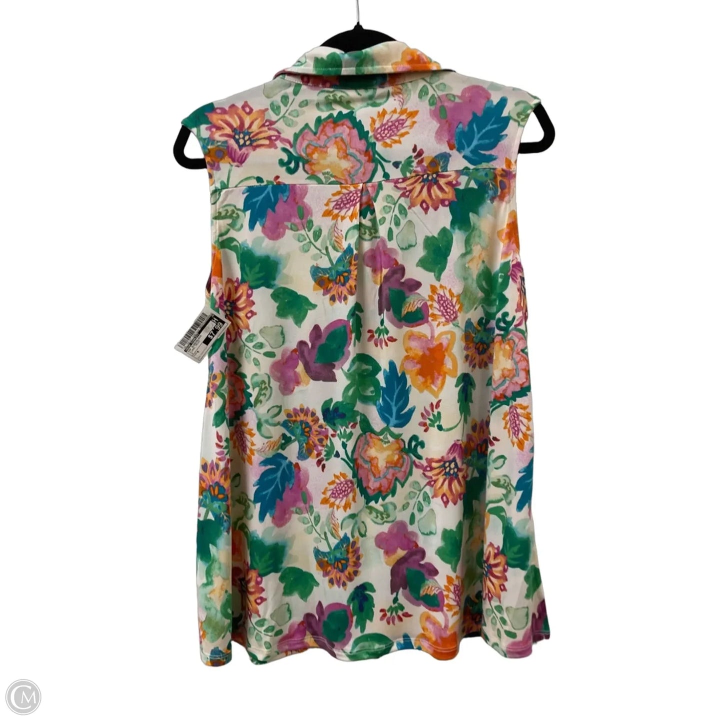 Top Sleeveless By Dear Scarlett In Floral Print, Size: M