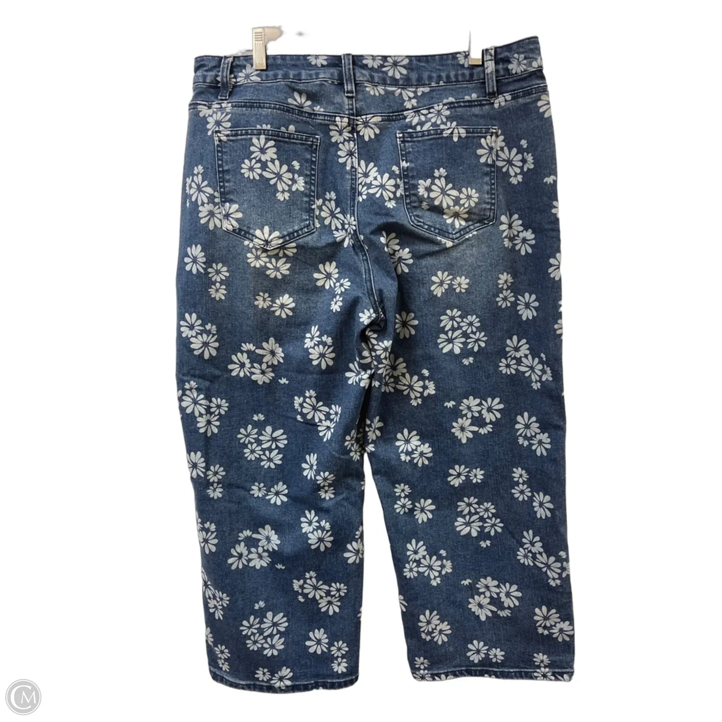 Jeans Flared By Clothes Mentor In Blue Denim, Size: 14