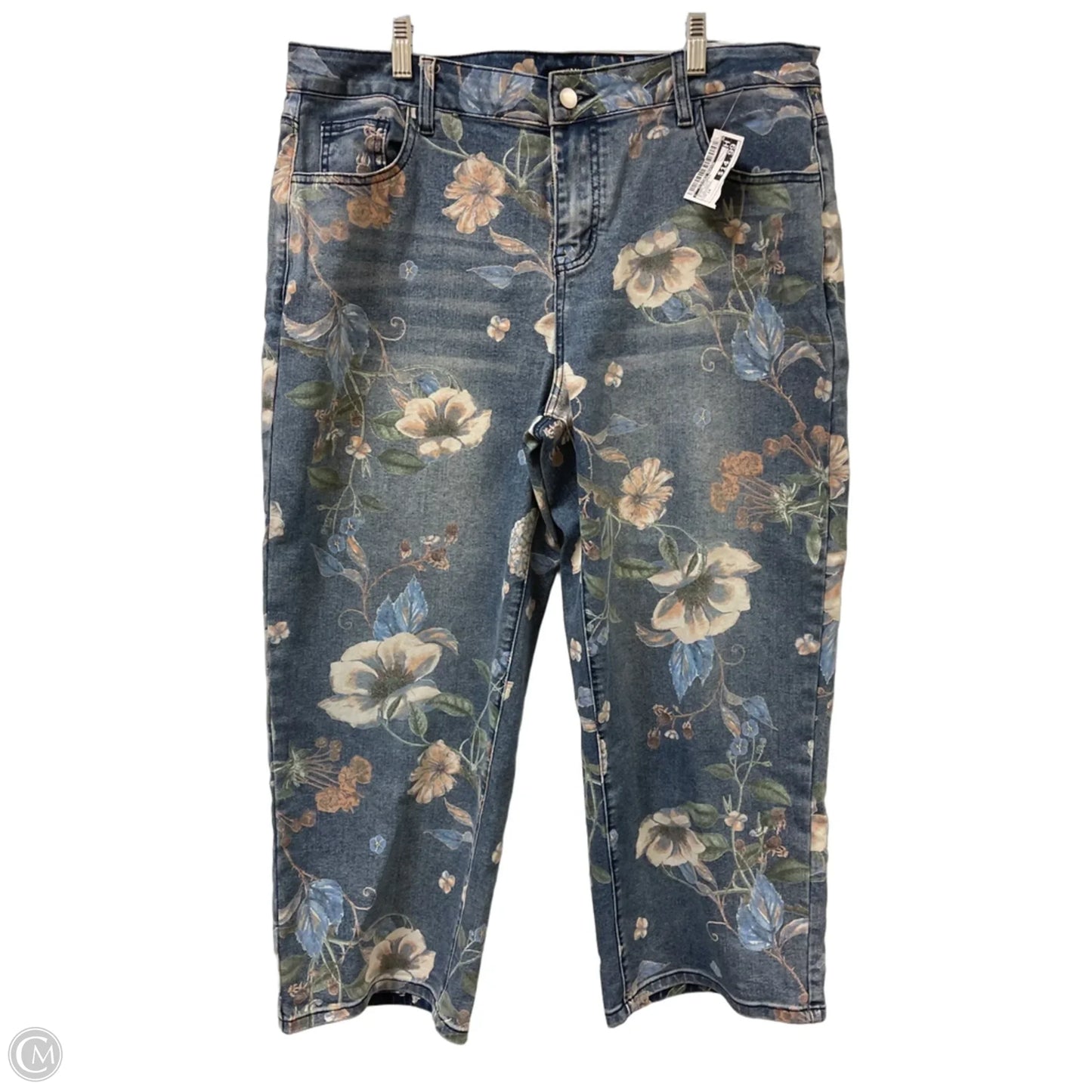 Jeans Flared By Clothes Mentor In Blue Denim, Size: 14