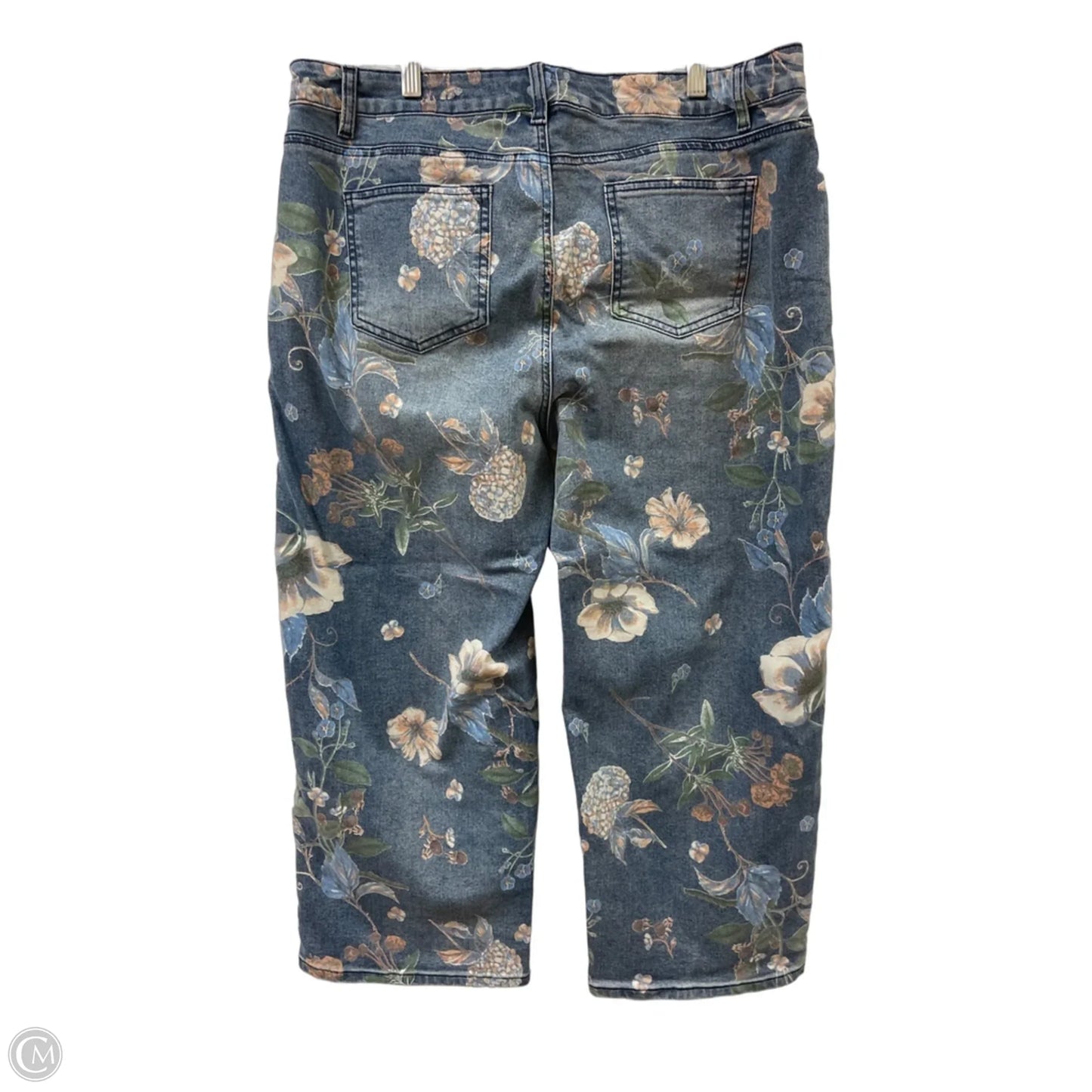 Jeans Flared By Clothes Mentor In Blue Denim, Size: 14
