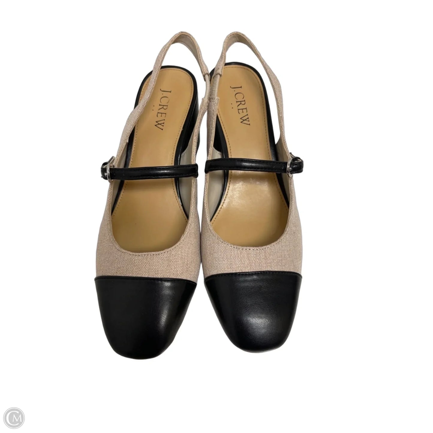 Shoes Heels Block By J. Crew In Black & Cream, Size: 7.5