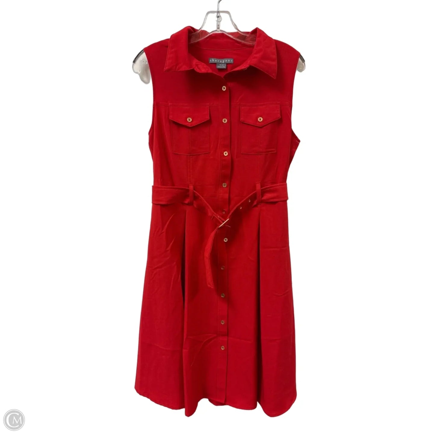 Dress Casual Midi By Sharagano In Red, Size: M
