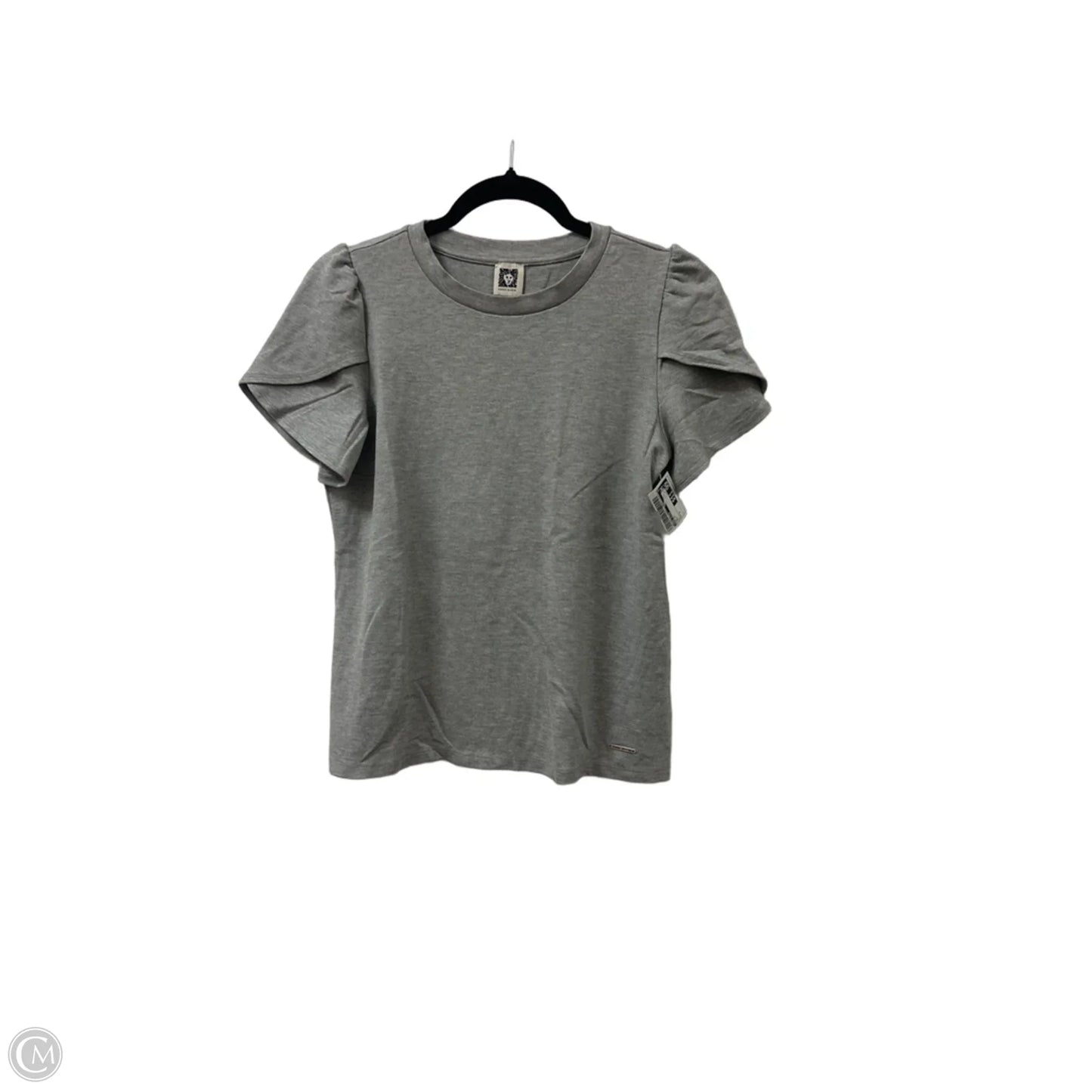 Top Short Sleeve By Anne Klein In Grey, Size: S
