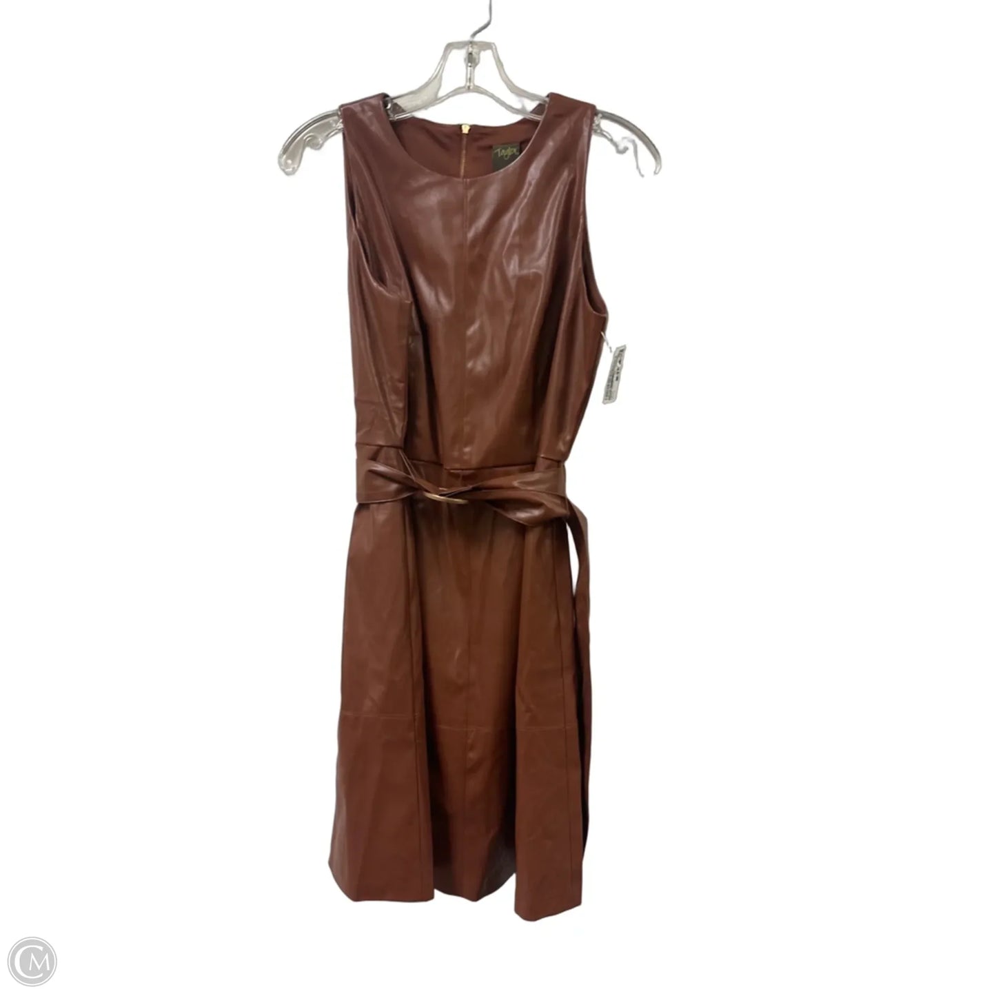 Dress Casual Midi By Taylor In Brown, Size: M