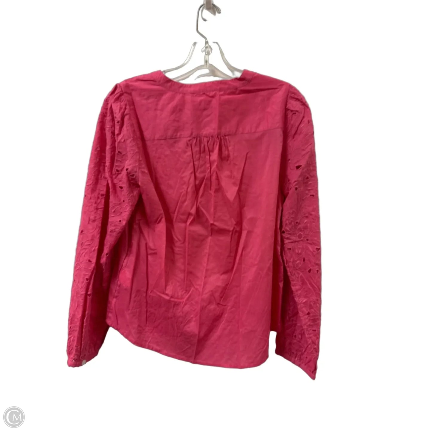 Blouse Long Sleeve By J. Crew In Pink, Size: S