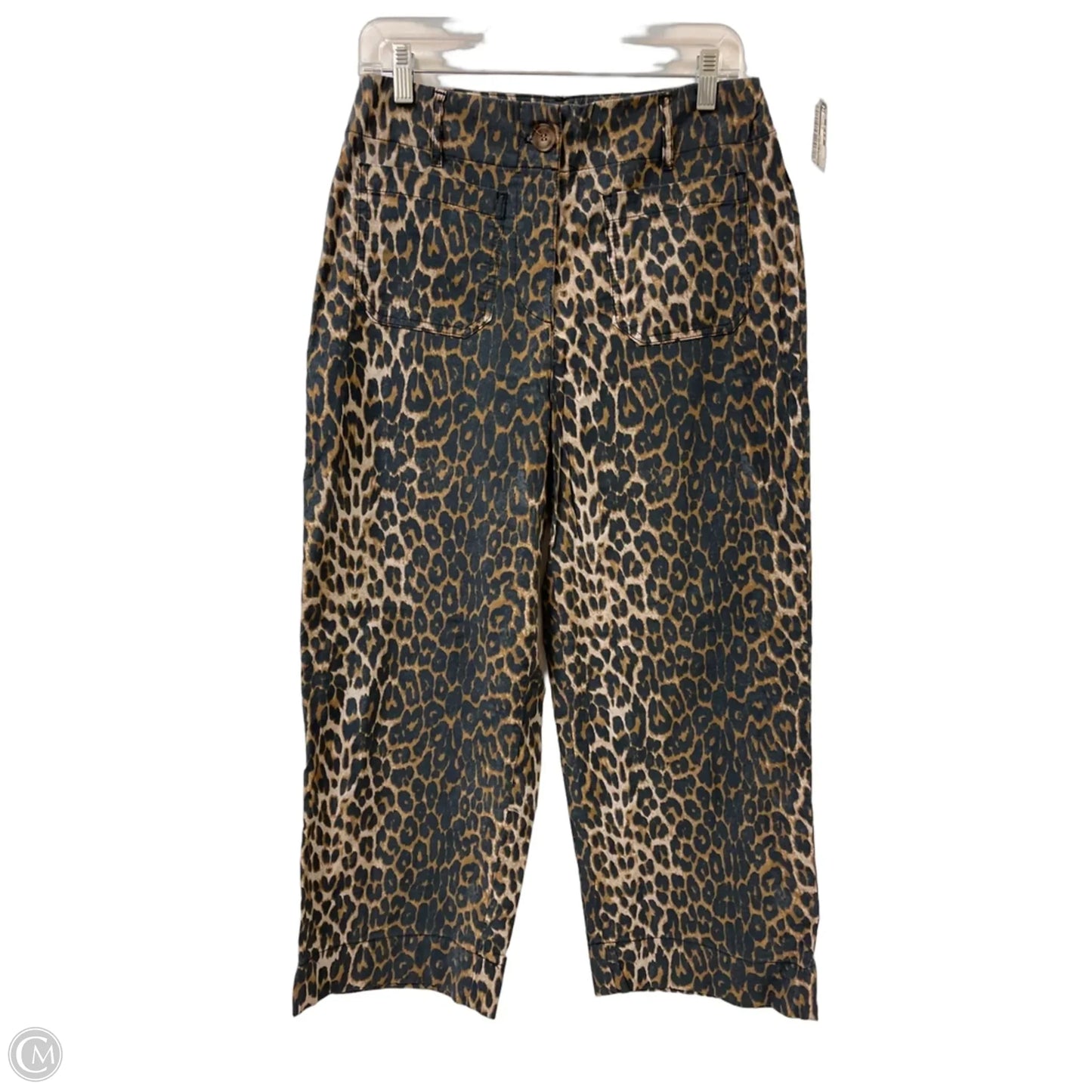 Pants Wide Leg By Nicole Miller In Leopard Print, Size: 6