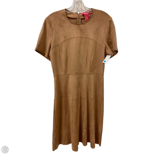 Dress Casual Midi By Catherine Malandrino In Tan, Size: 8p