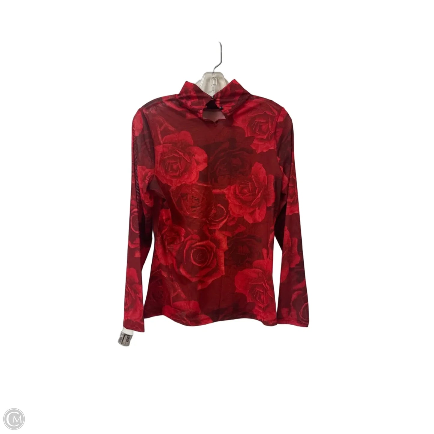 Top Long Sleeve By Tahari In Red, Size: M
