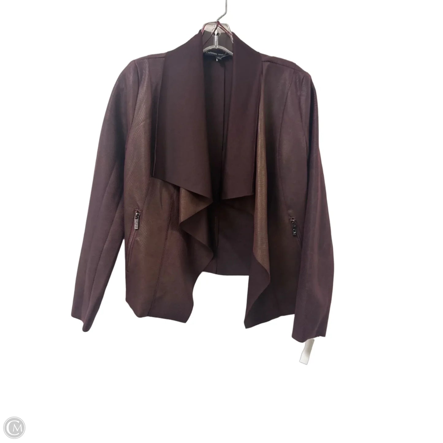 Jacket Other By Catherine Malandrino In Maroon, Size: S