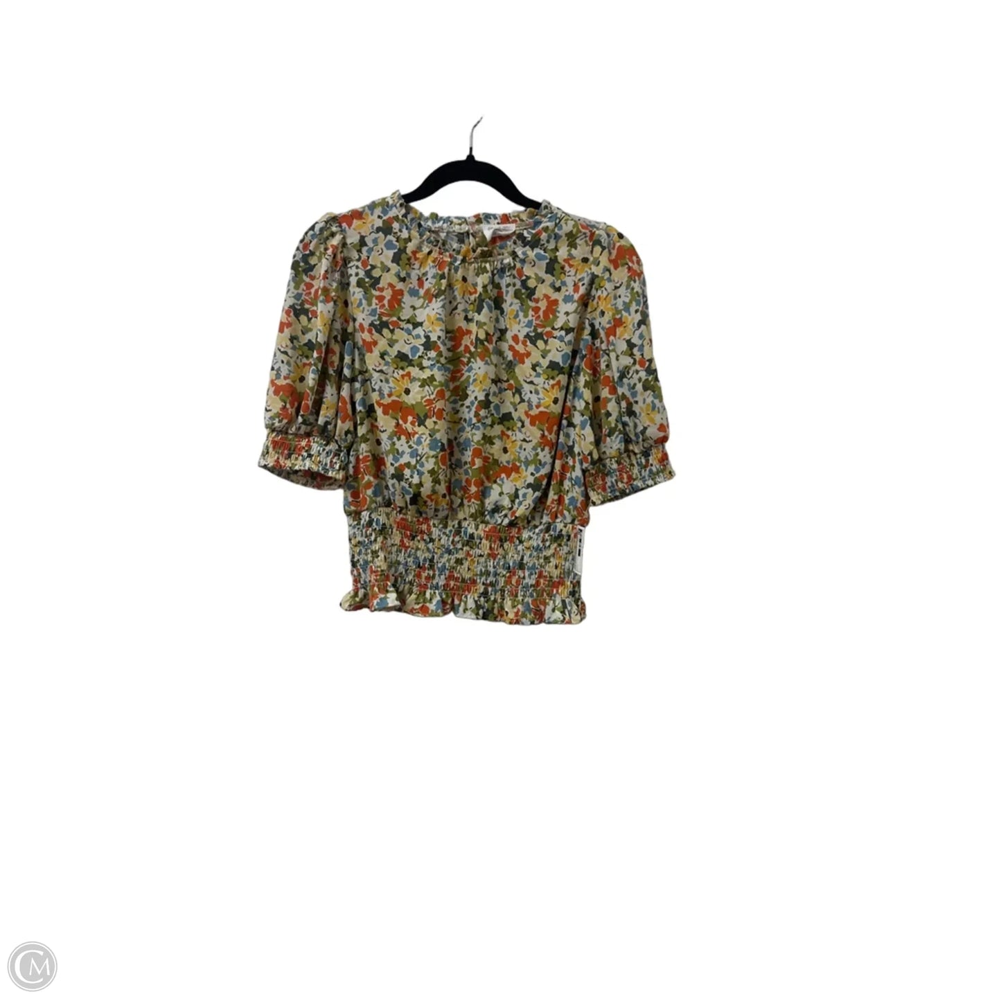 Top Short Sleeve By Sienna Sky In Floral Print, Size: L