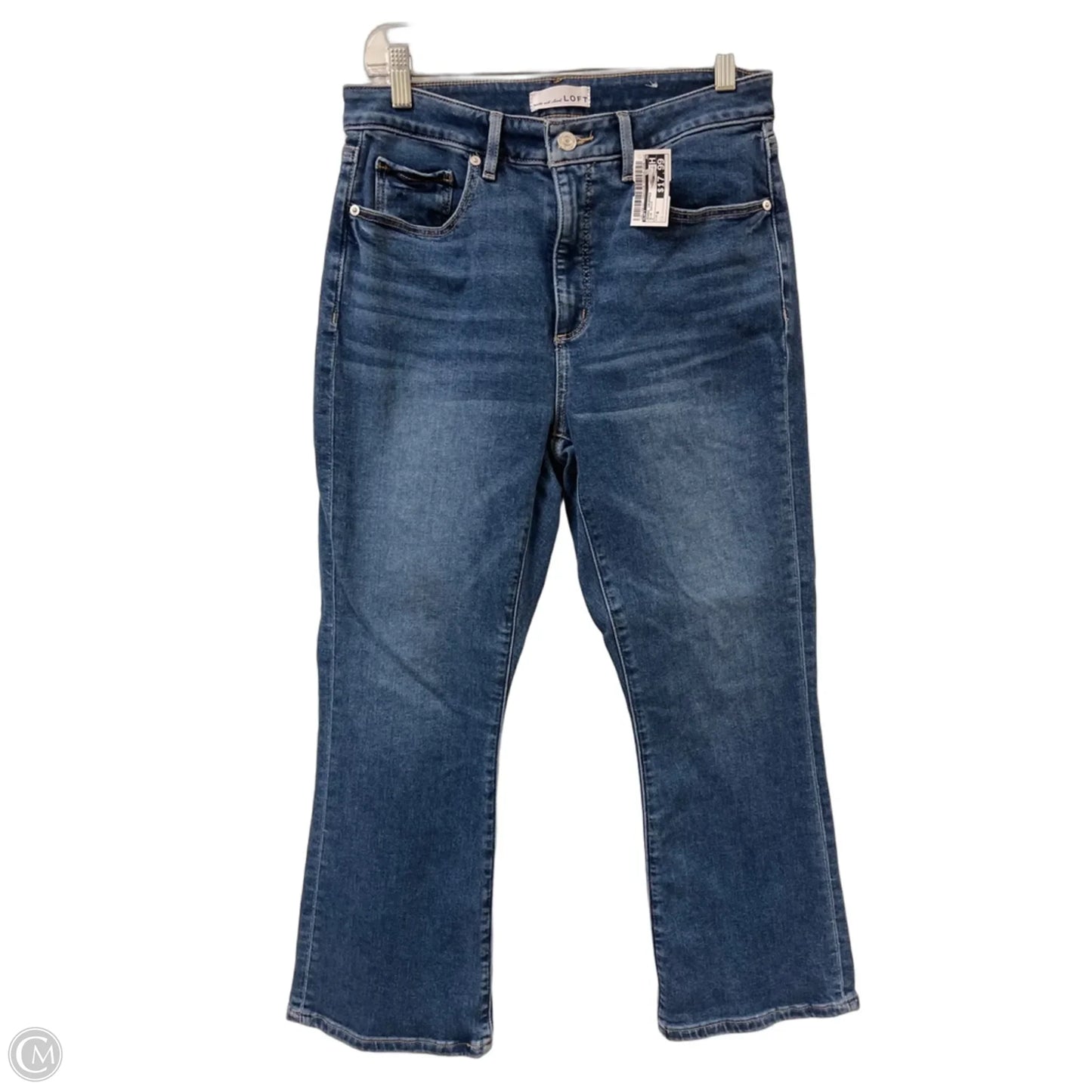 Jeans Cropped By Loft In Blue Denim, Size: 6