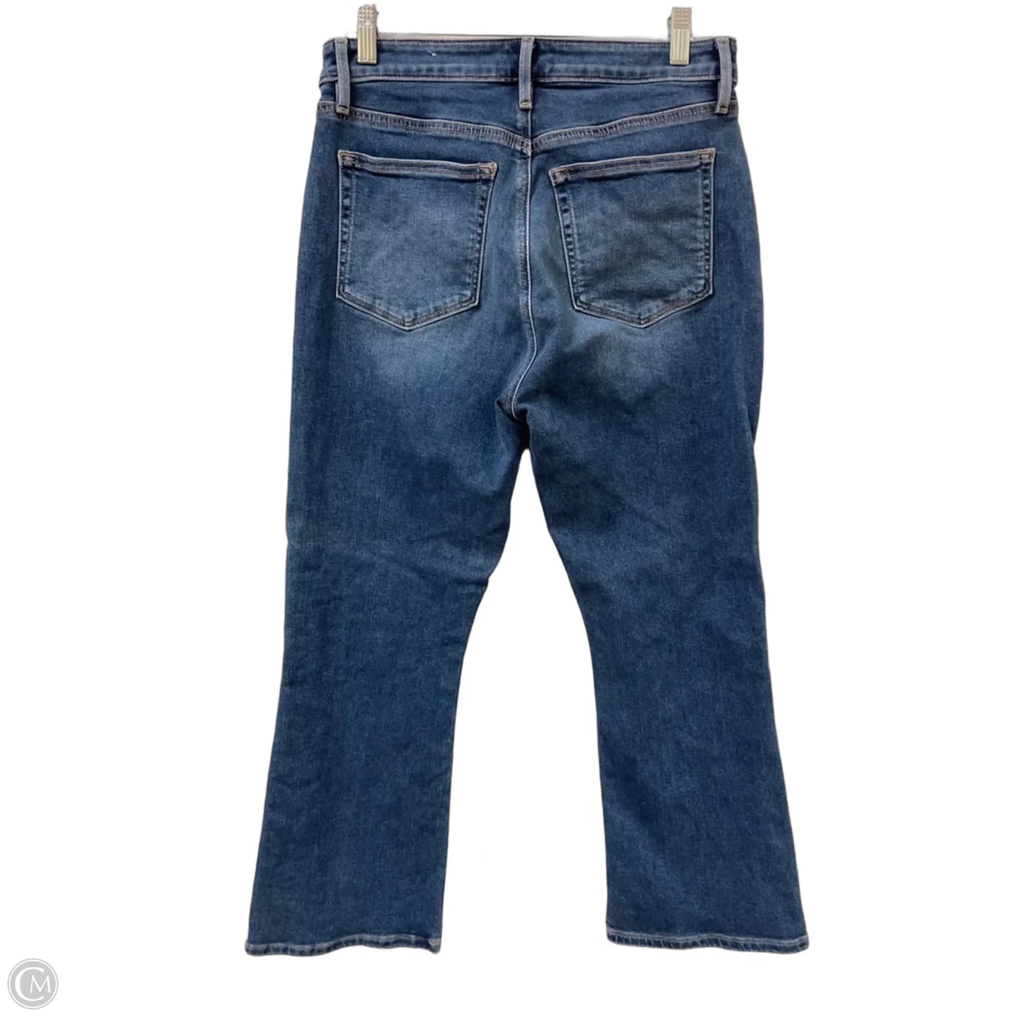 Jeans Cropped By Loft In Blue Denim, Size: 6