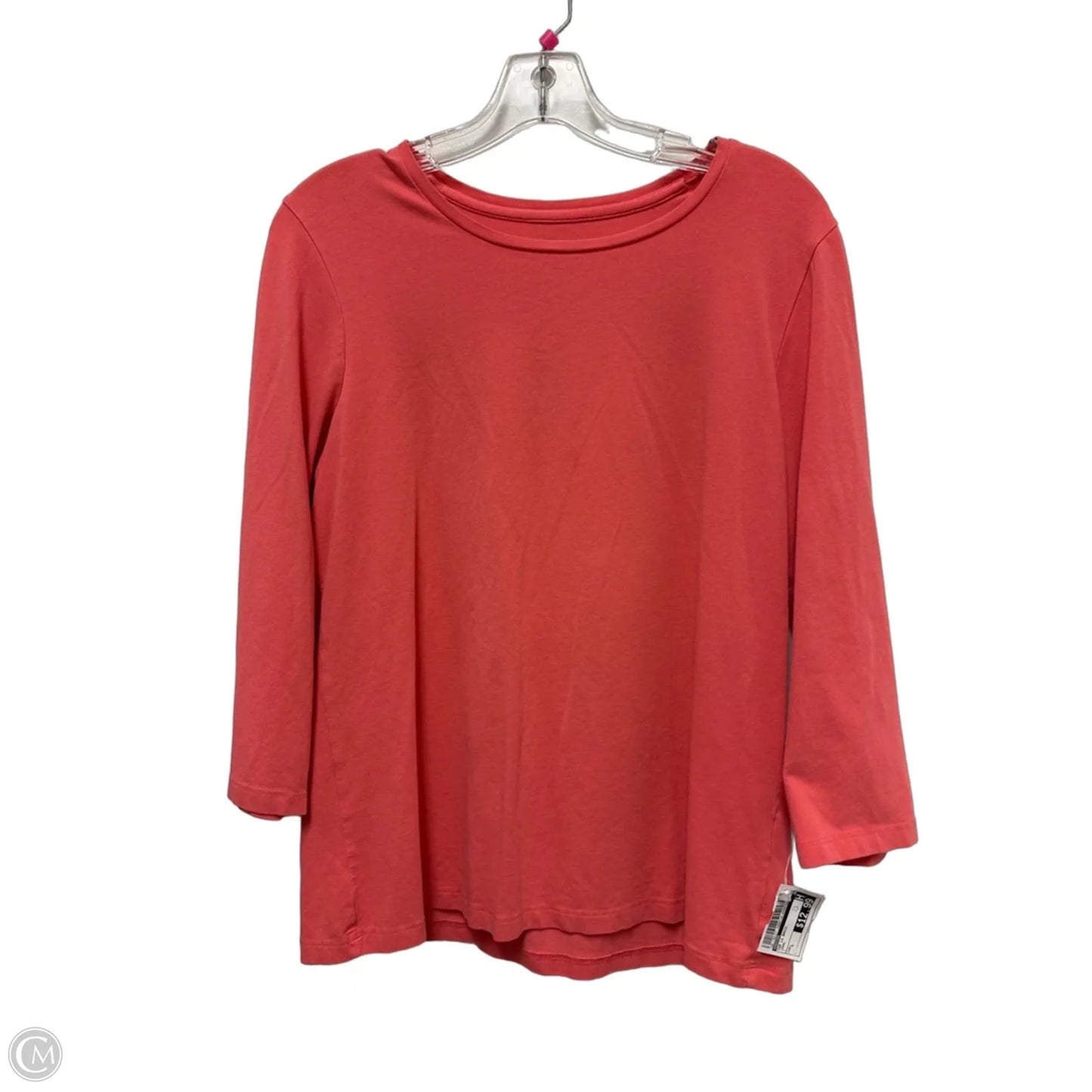 Top Long Sleeve Basic By Chicos In Coral, Size: L