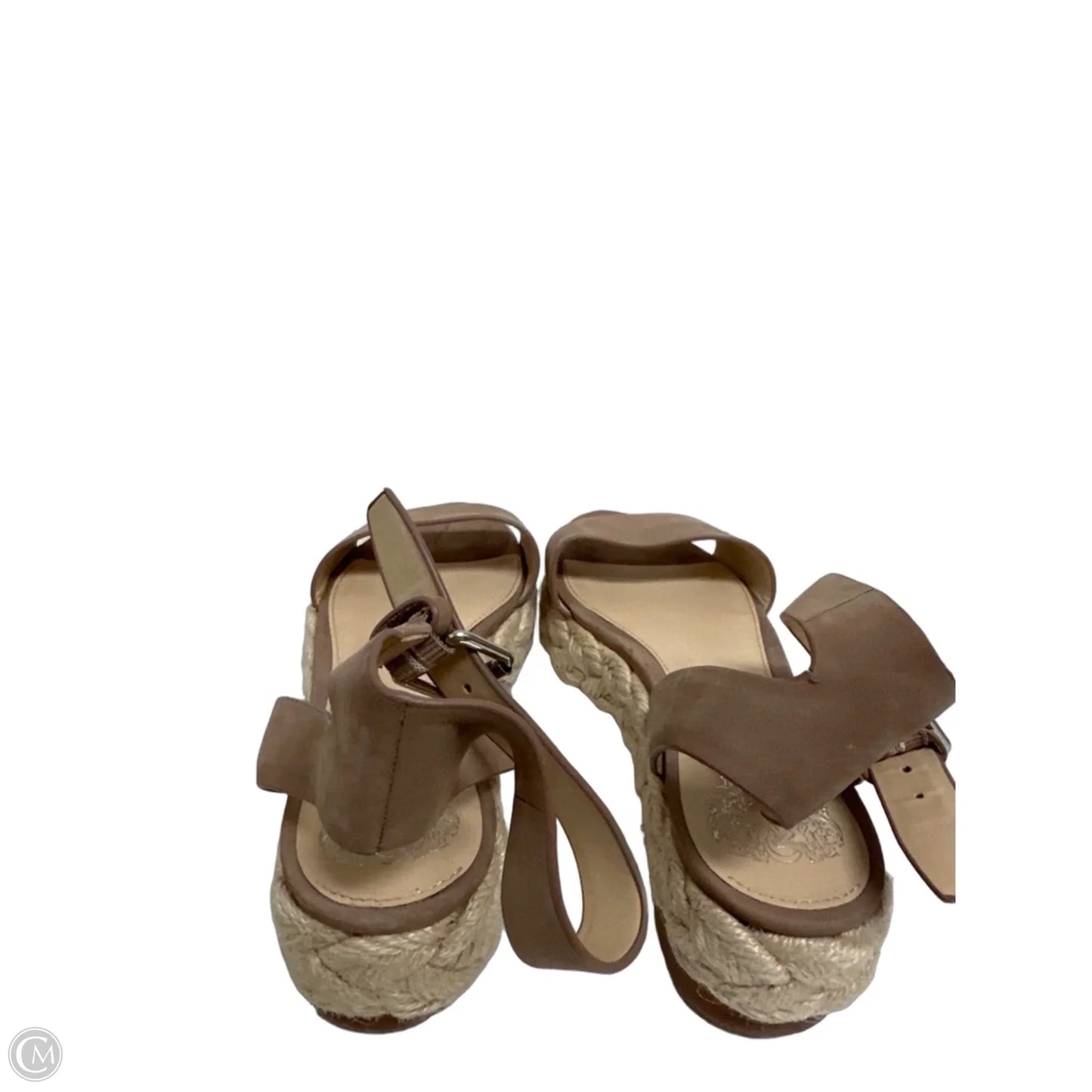 Sandals Heels Platform By Vince Camuto In Tan, Size: 6.5