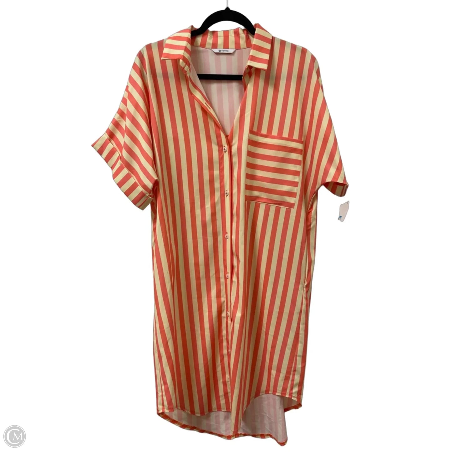 Dress Casual Midi By Wenrine In Striped Pattern, Size: S