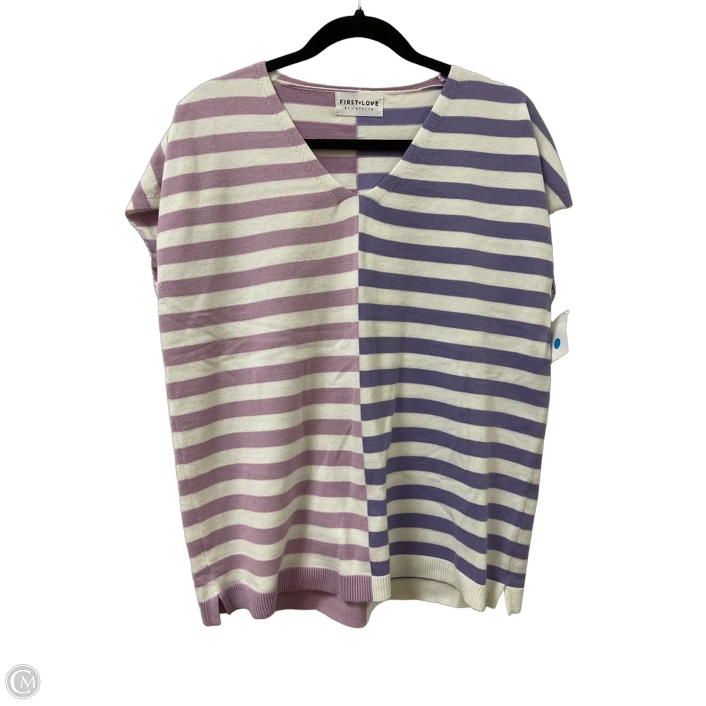 Sweater Short Sleeve By First Love In Purple, Size: S