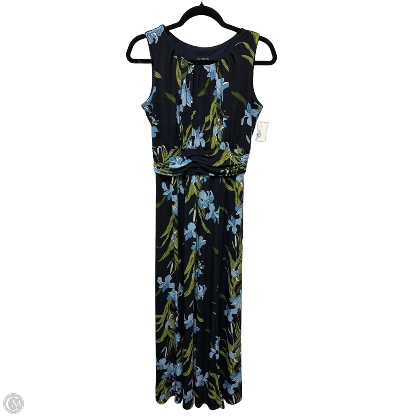 Dress Casual Maxi By En Focus In Blue & Green, Size: M