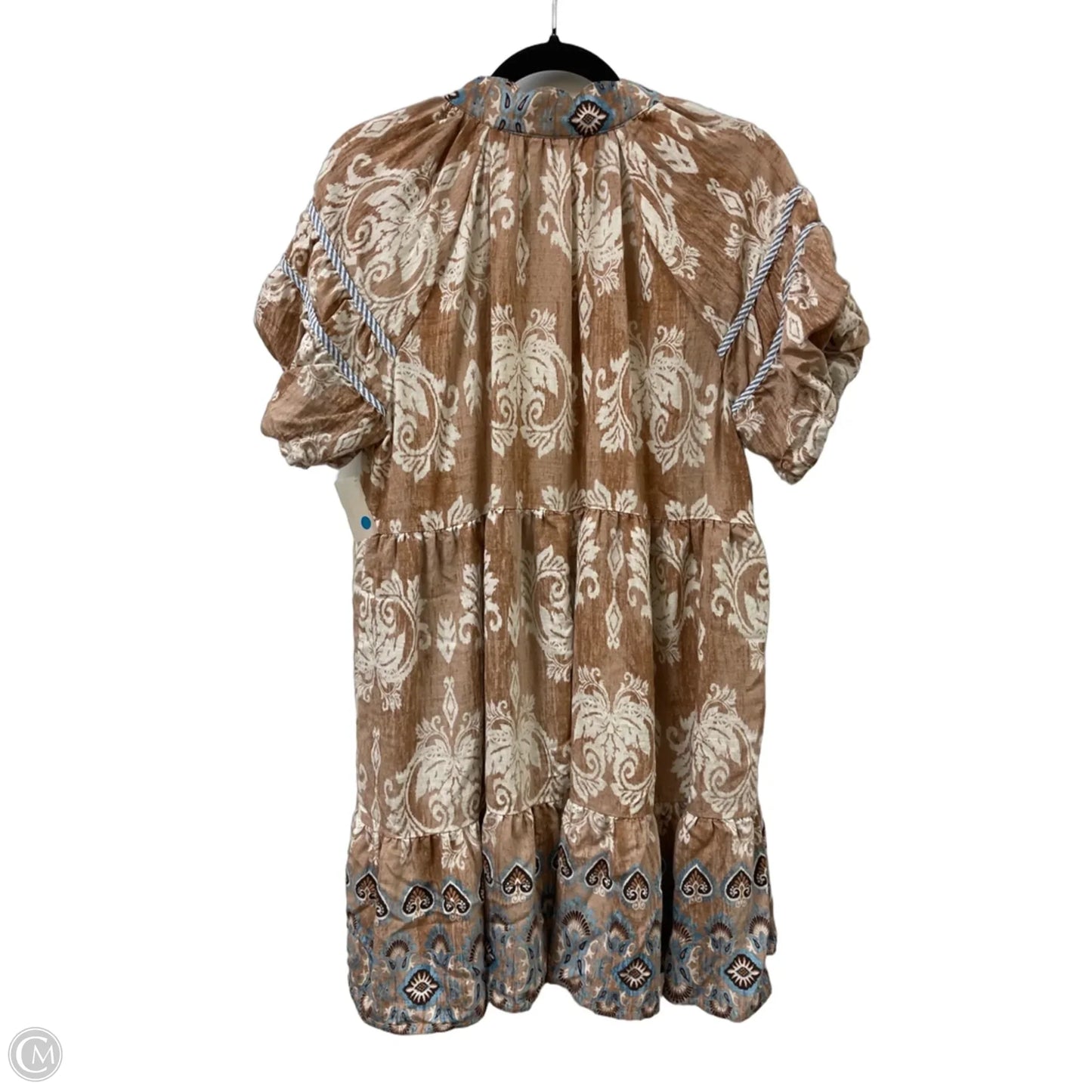 Dress Casual Short By Umgee In Brown & Cream, Size: S