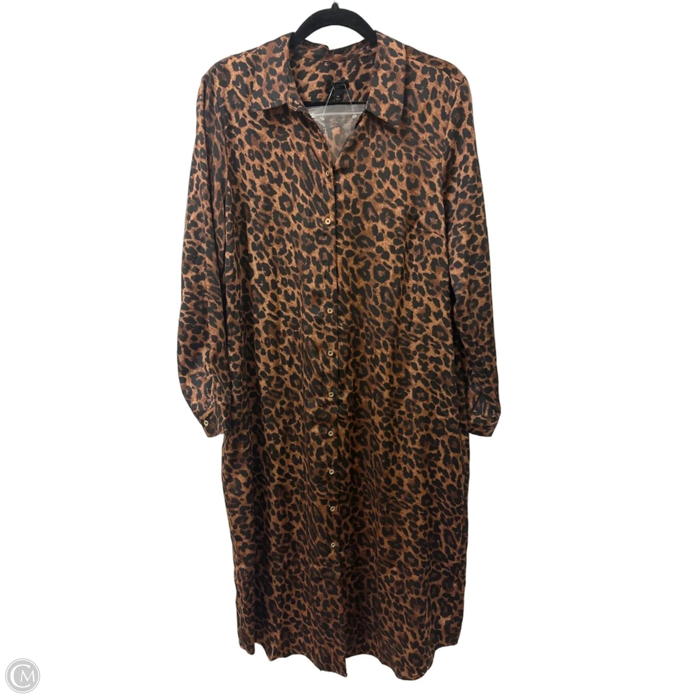 Dress Casual Midi By Talbots In Leopard Print, Size: Mp