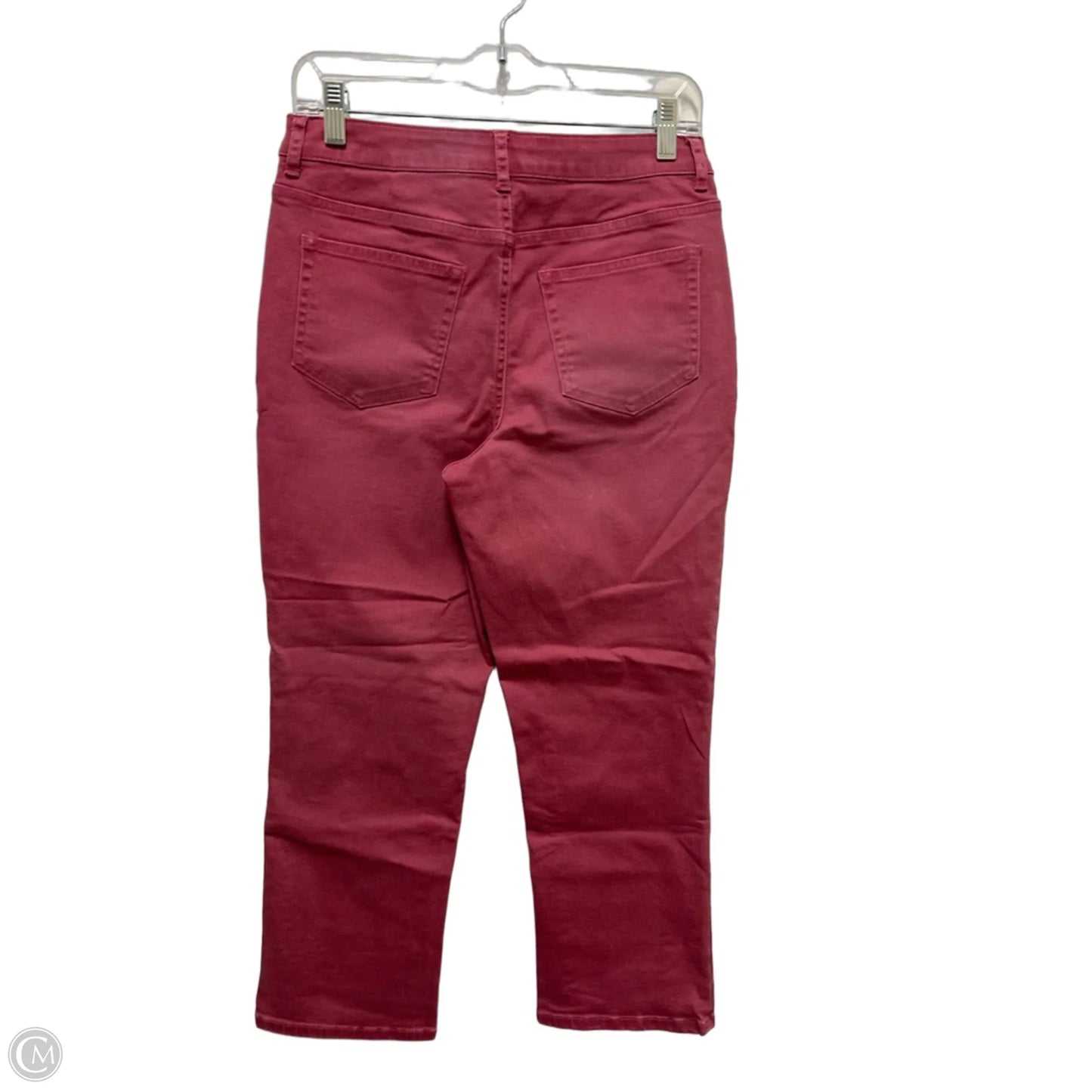 Jeans Cropped By Logo In Pink, Size: 6