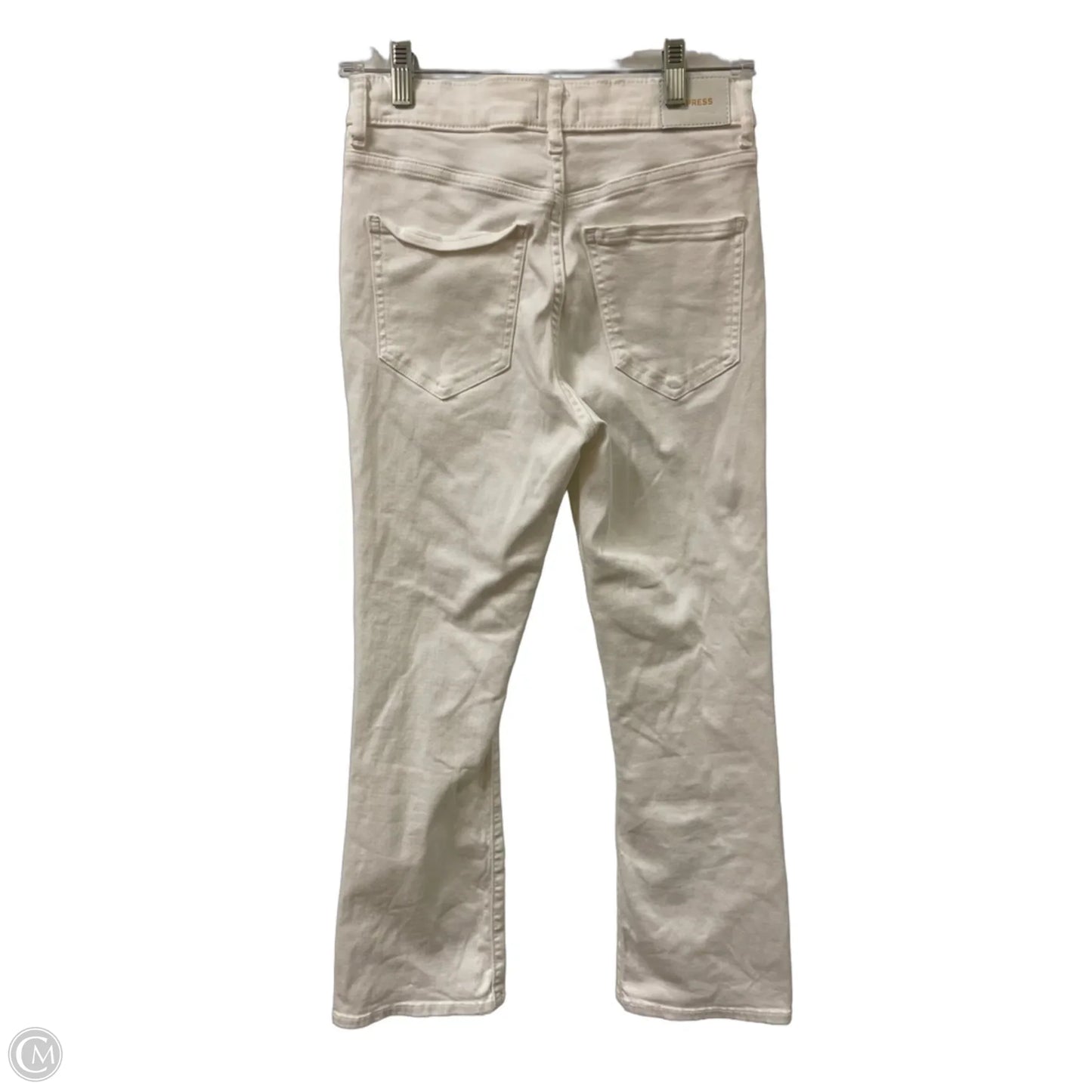 Jeans Boot Cut By Express In White, Size: 6