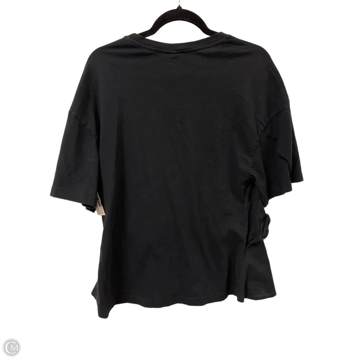 Top Short Sleeve By H&m In Black, Size: S