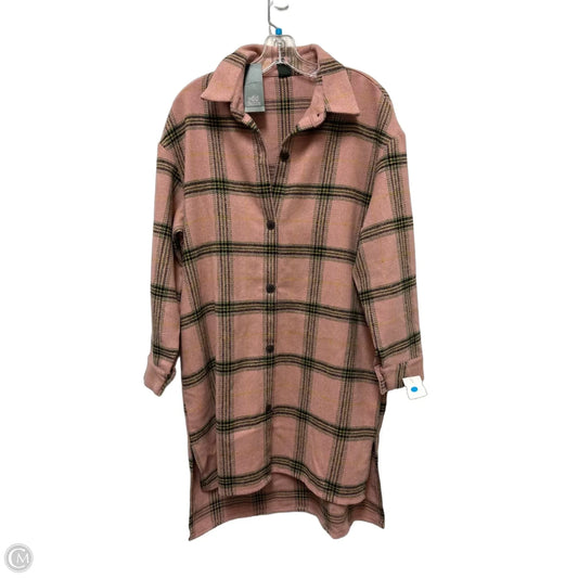 Jacket Shirt By Wild Fable In Pink, Size: M