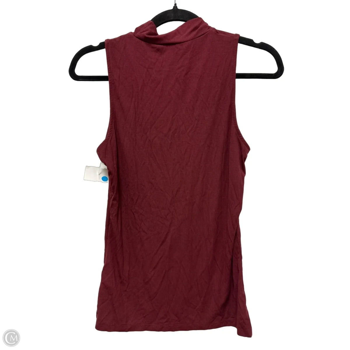 Top Sleeveless By H&m In Maroon, Size: S
