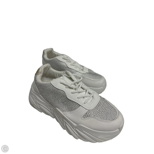 Shoes Sneakers By Wild Diva In White, Size: 8