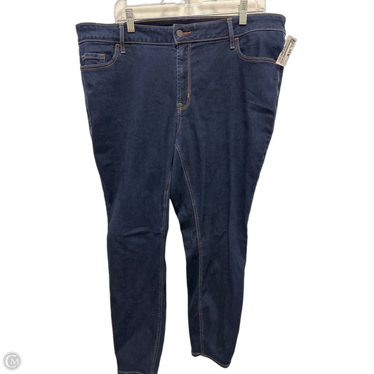 Jeans Skinny By Old Navy In Blue Denim, Size: 20