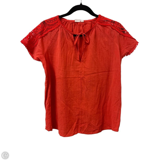 Top Short Sleeve By Gap In Orange, Size: Xs
