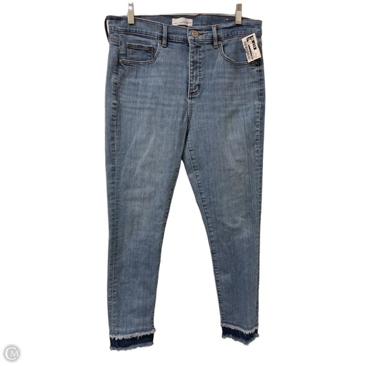 Jeans Skinny By Loft In Blue Denim, Size: 10