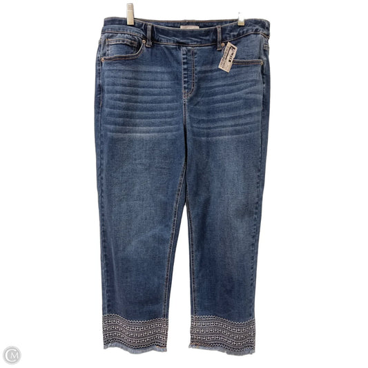 Jeans Straight By West Bound In Blue Denim, Size: 10