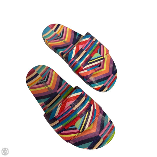 Sandals Designer By Johnny Was In Multi-colored, Size: 7