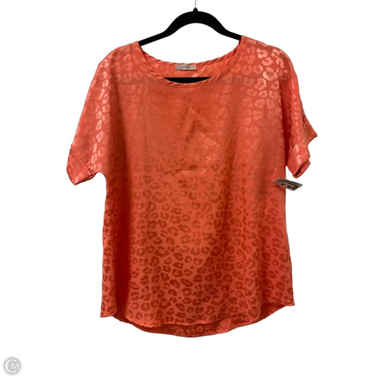 Top Short Sleeve By Jodifl In Orange, Size: S