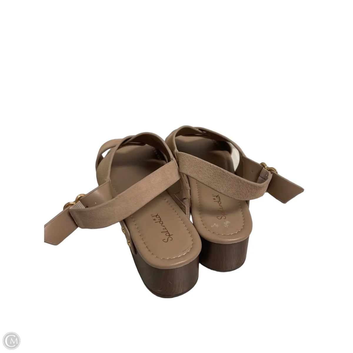 Sandals Heels Platform By Splendid In Tan, Size: 9