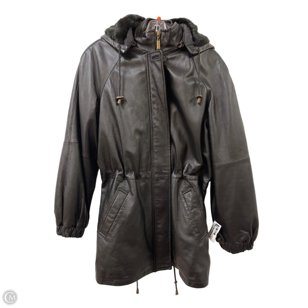 Jacket Leather By Cmc In Black, Size: M