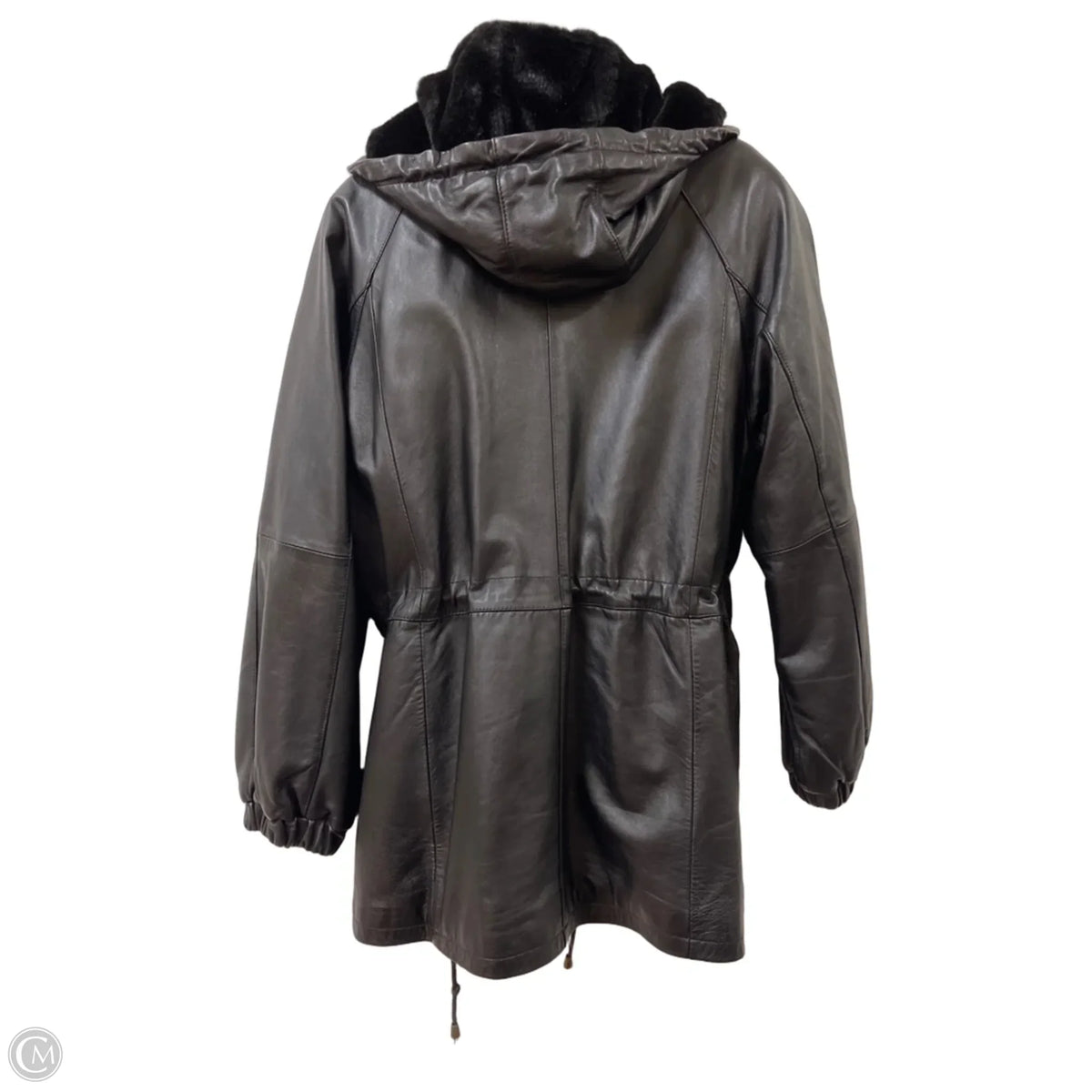Jacket Leather By Cmc In Black, Size: M