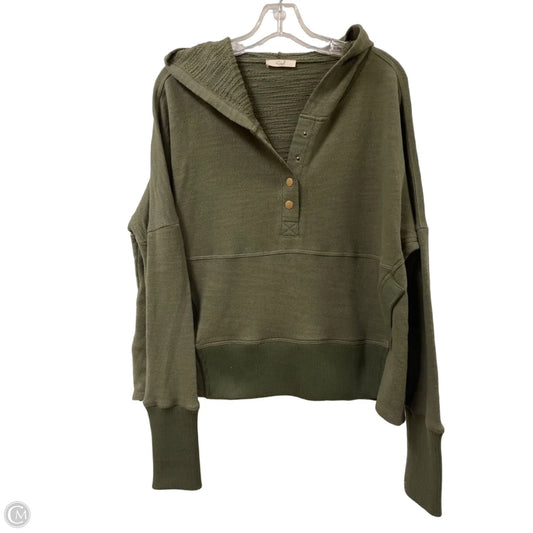 Sweatshirt Hoodie By Easel In Green, Size: L