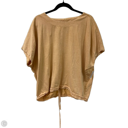 Top Short Sleeve By Easel In Yellow, Size: S