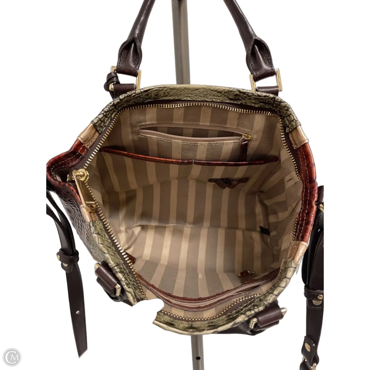Handbag Designer By Brahmin, Size: Medium
