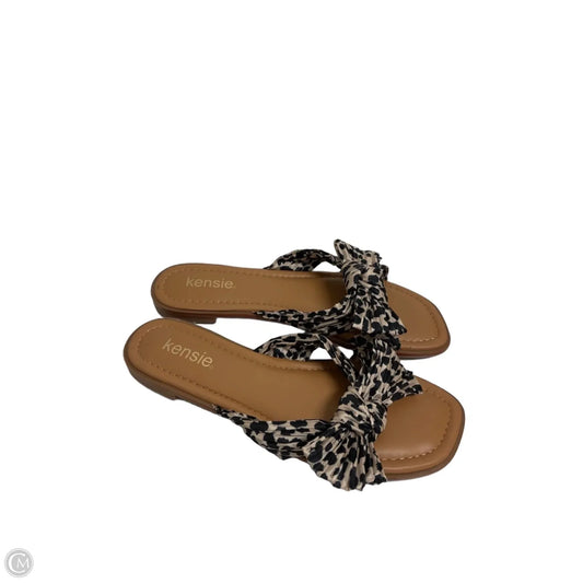 Sandals Flats By Kensie In Animal Print, Size: 8