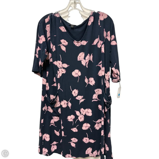 Dress Casual Midi By J. Jill In Navy, Size: M