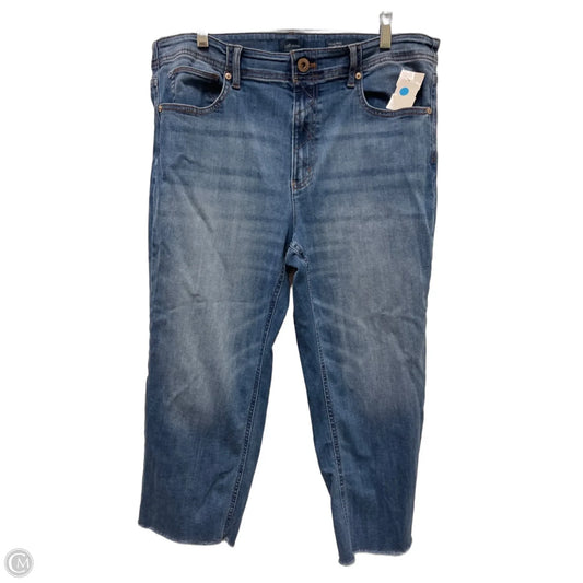 Jeans Cropped By J. Jill In Blue Denim, Size: 14