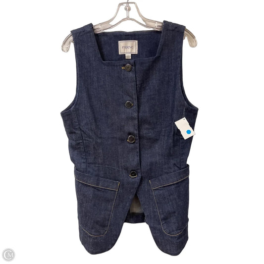 Vest Other By Maeve In Blue Denim, Size: M