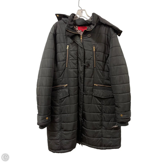 Coat Parka By Clothes Mentor In Black, Size: 2x