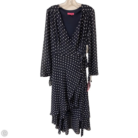Dress Party Long By Betsey Johnson In Polkadot Pattern, Size: L